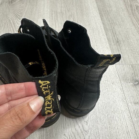 Dr. Martens 1460 Women’s Size 7 Pascal Virginia Soft Black Leather Combat Boots - Picture 6 of 12